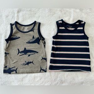 Carters 12 month tank top 2-pack 🦈